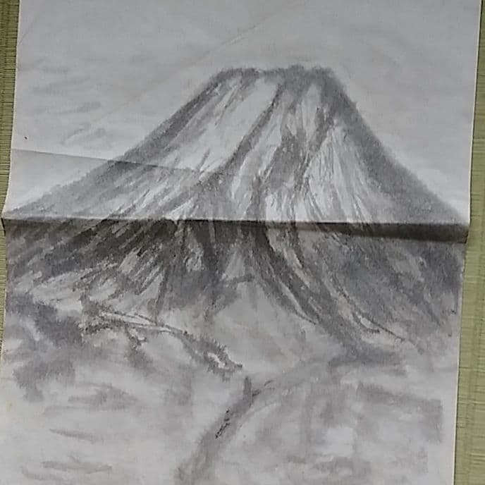 水墨画　山水