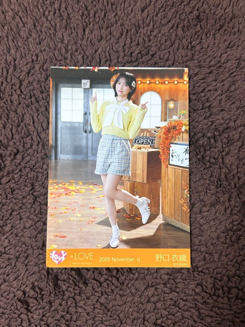 イコラブ 野口衣織 生写真 木漏れ日メゾフォルテ ヒキ - メルカリ