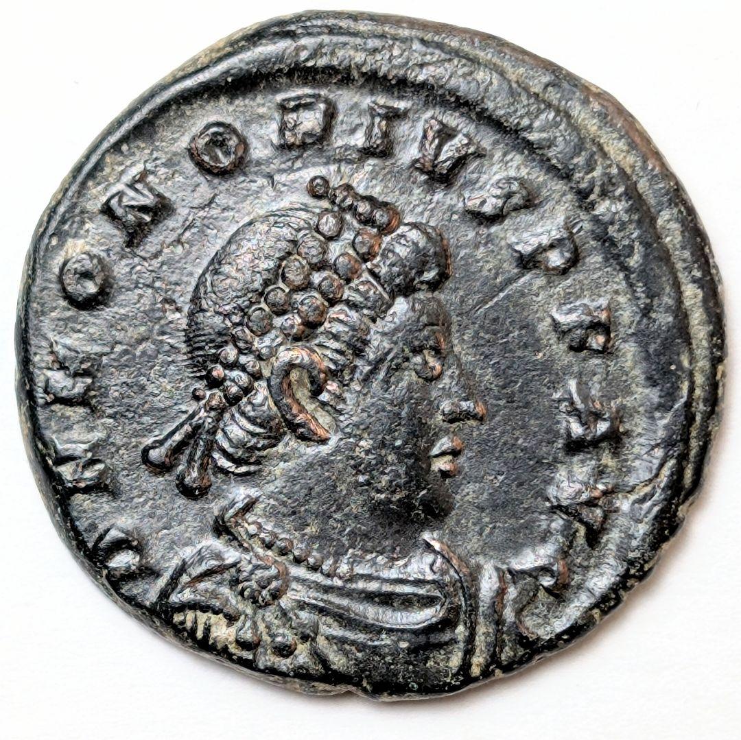 TKC101 ホノリウス帝のマヨリナ青銅貨