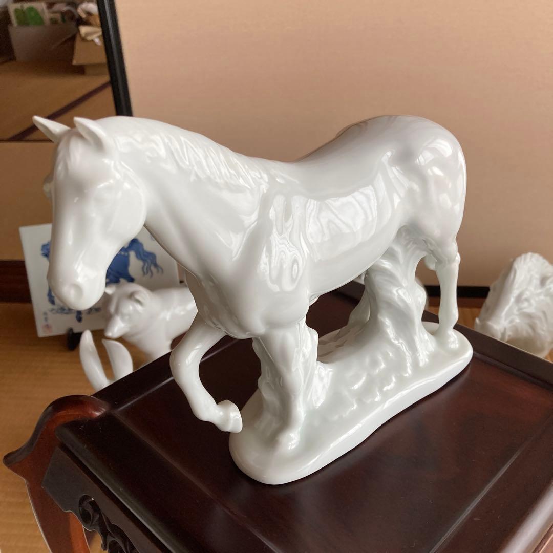 有田焼　白磁　12干支　置物セット