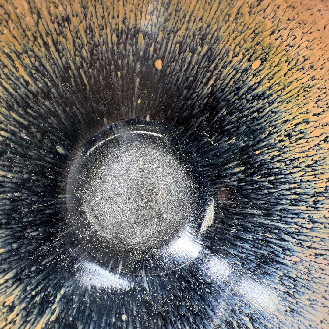 中国古玩 天目茶碗 口径12㎝ 東Y7-0603⭐︎2F