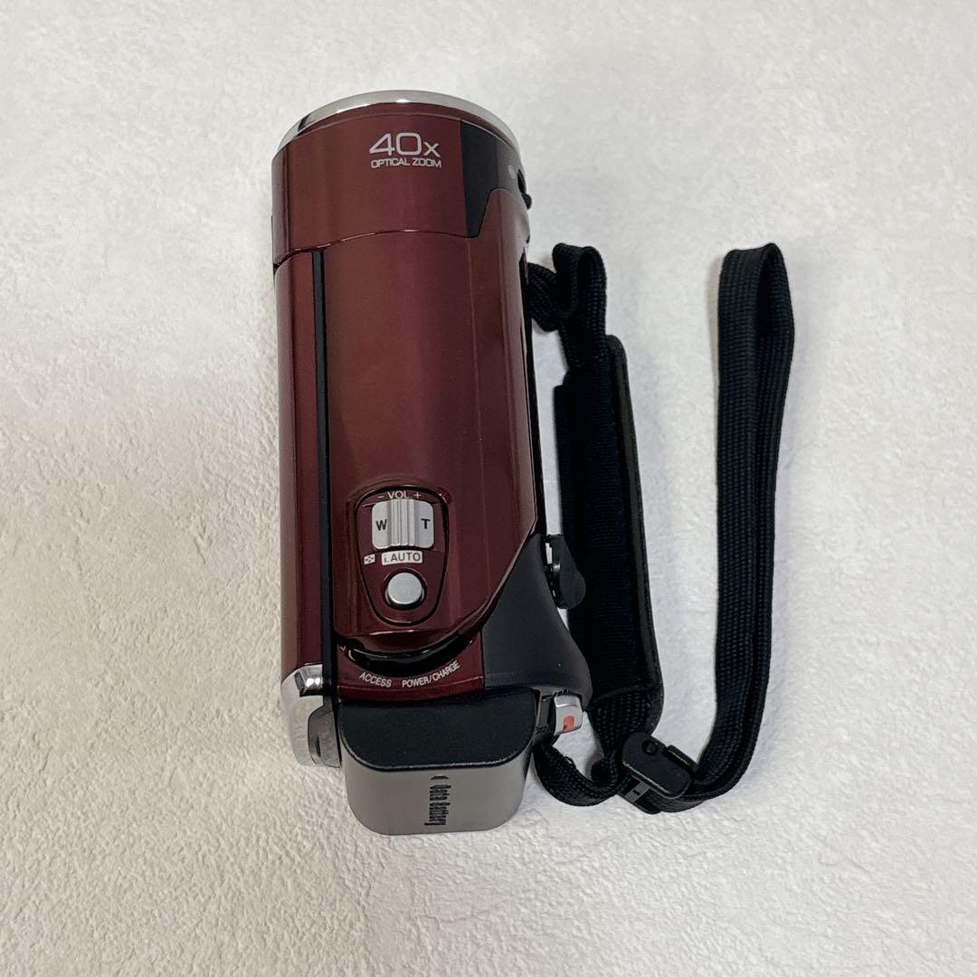 極美品✨ JVC Everio GZ-HM30 ビデオカメラ　レッド　Wi-Fi