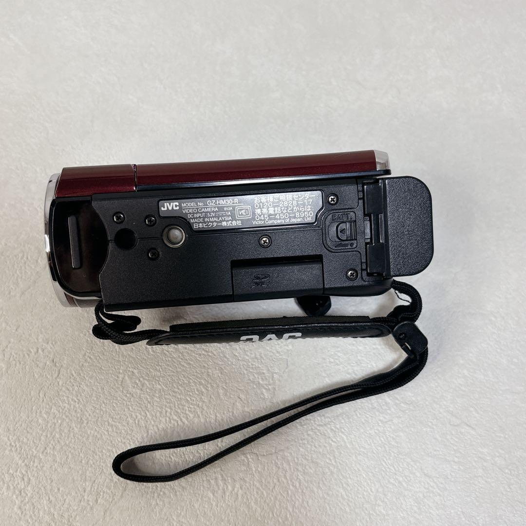 極美品✨ JVC Everio GZ-HM30 ビデオカメラ　レッド　Wi-Fi