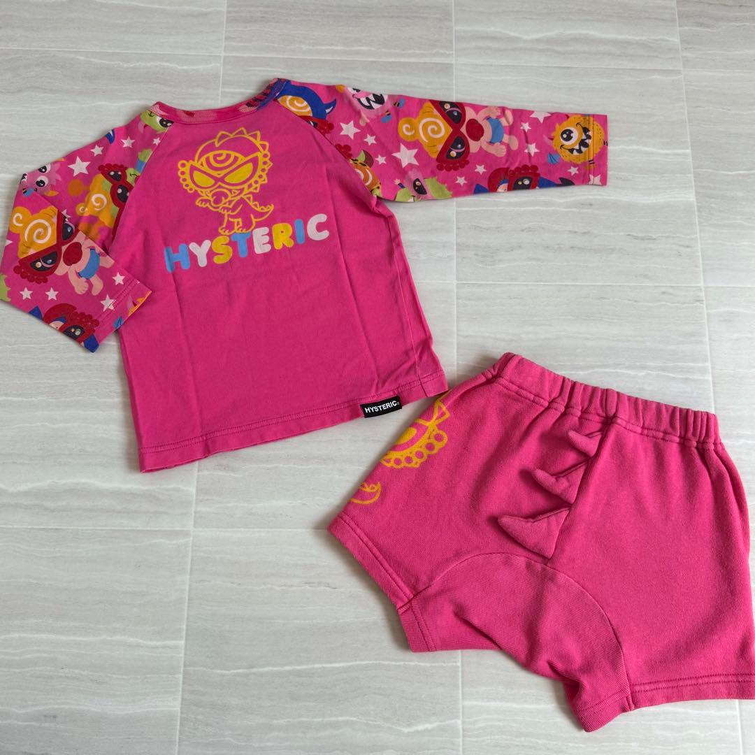 M*!様 ヒステリックミニ «80» ミニラ ヒレ付き セットアップ ピンク