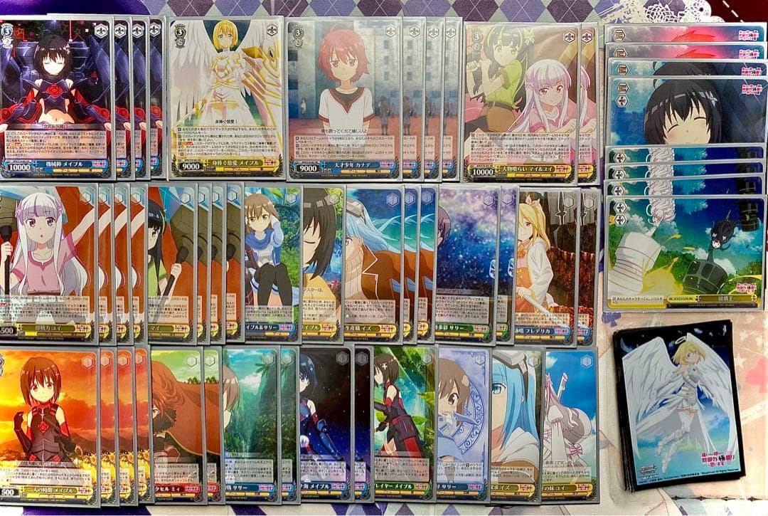 中*島様 ヴァイスシュバルツ引退品　サイン4枚、デッキ6個、RR.SR多数