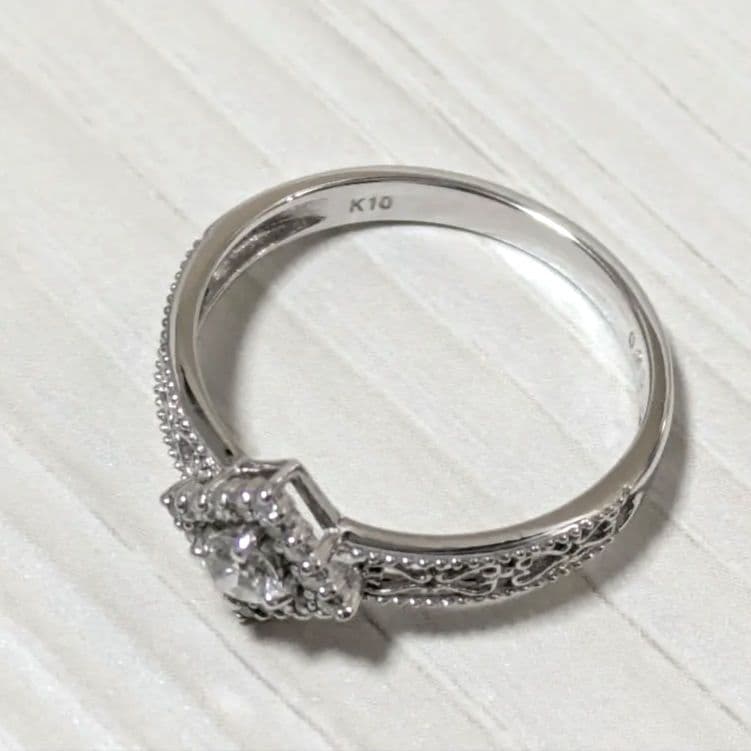 n*n様 K10 0.2ct 約11.5号 ダイヤモンドリング