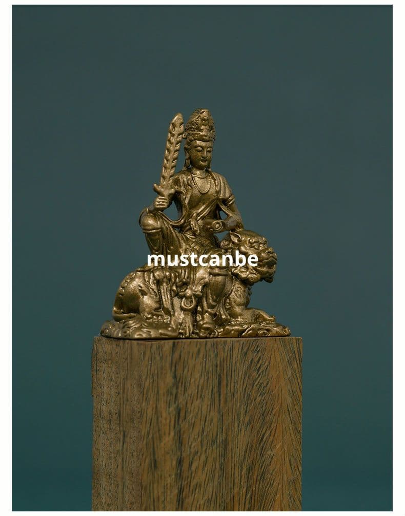 仏教美術 仏像 文殊菩薩仏像 銅製品 工芸品 置物