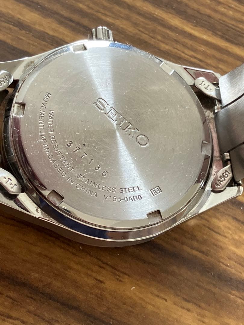 稼働品／SEIKO SOLAR V158 セイコー ソーラー
