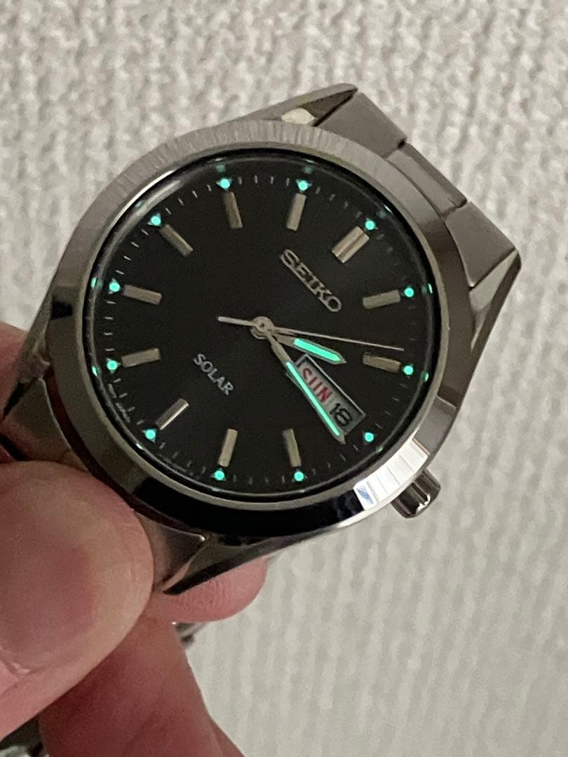 稼働品／SEIKO SOLAR V158 セイコー ソーラー
