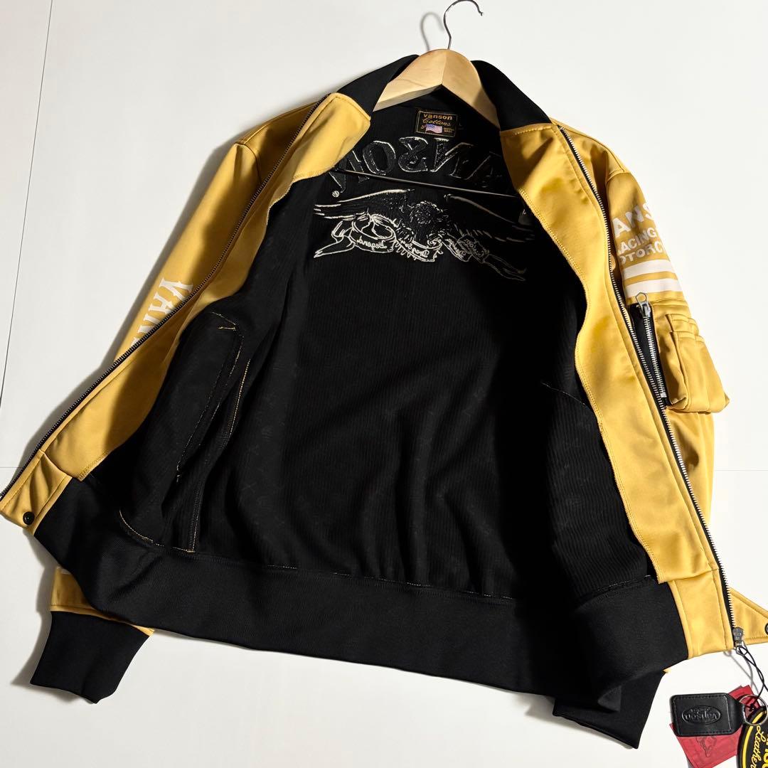 送料 無料ファッション - 新 VANSON バンソン マスタード ライダース