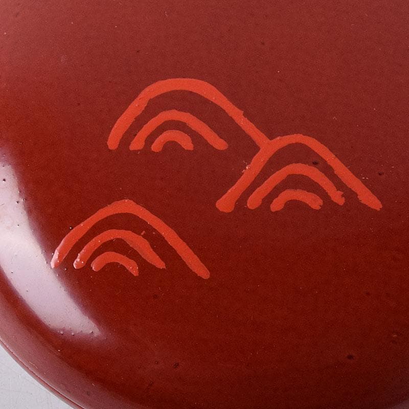 茶道具　讃岐漆器　宗家　後藤盆　後藤昌基作　香合　共布共箱　V　7762