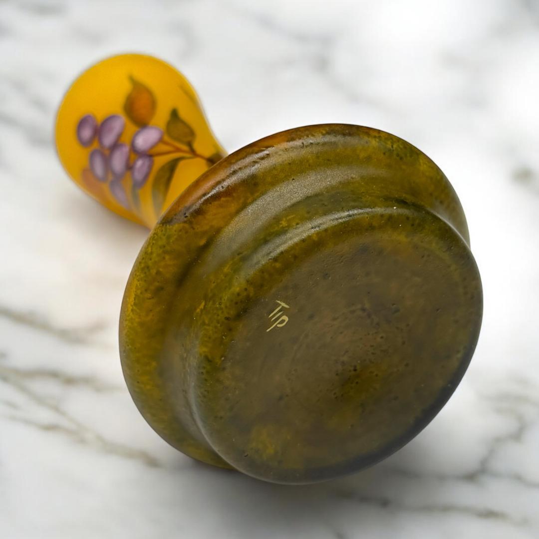 うらさん専用2本セット【証明書付】 ドームナンシー 花瓶 エナメル彩