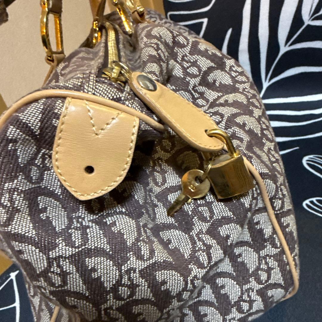 Dior ブラウンキャンバスハンドバッグ 中型