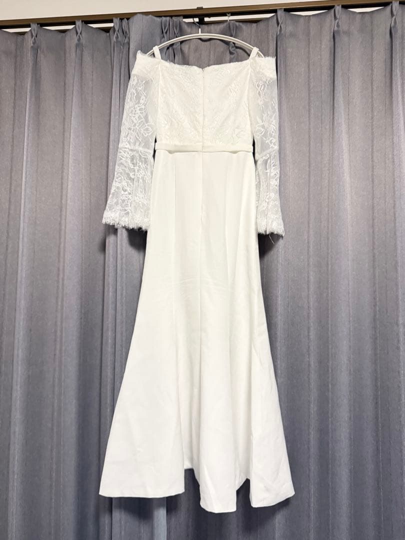 ビタースウィート　オフショルダー ウェディングドレス　前撮り　二次会　結婚式