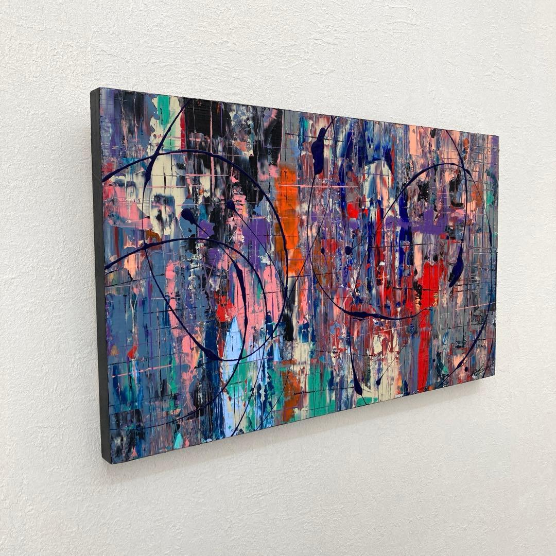 モダン インテリア アートパネル 絵画 抽象画 クール 現代アート 原画