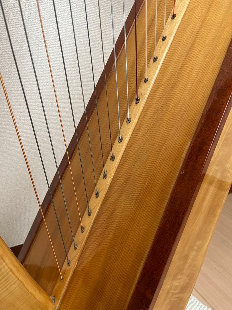 ◆直接取引◆ 横浜◆ 青山ハープ　36弦　弦楽器　良好　ハープ本体