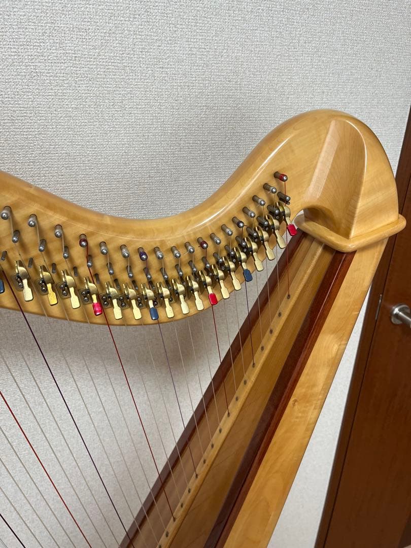 ◆直接取引◆ 横浜◆ 青山ハープ　36弦　弦楽器　良好　ハープ本体