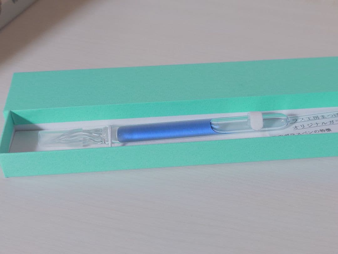 八文字屋　銀山スノーグレー万年筆F・ガラスペンセット　即購入可