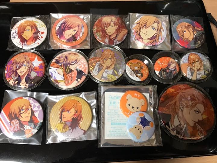 桃源暗鬼 一ノ瀬 四季 BIG グリッター缶バッジ ファボテリア 引き 18個