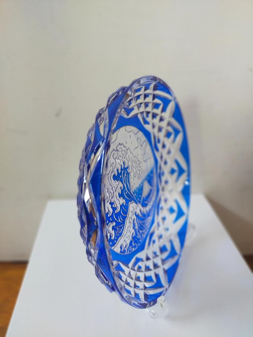 ☆ムラーノ☆ベネチアングラス☆バラリンレース／金彩☆大型 フィギュ