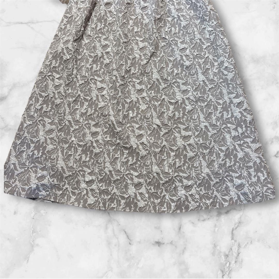 新品　フォルムフォルマ　シアーボレロ付きジャガードドレス　XL 2WAY