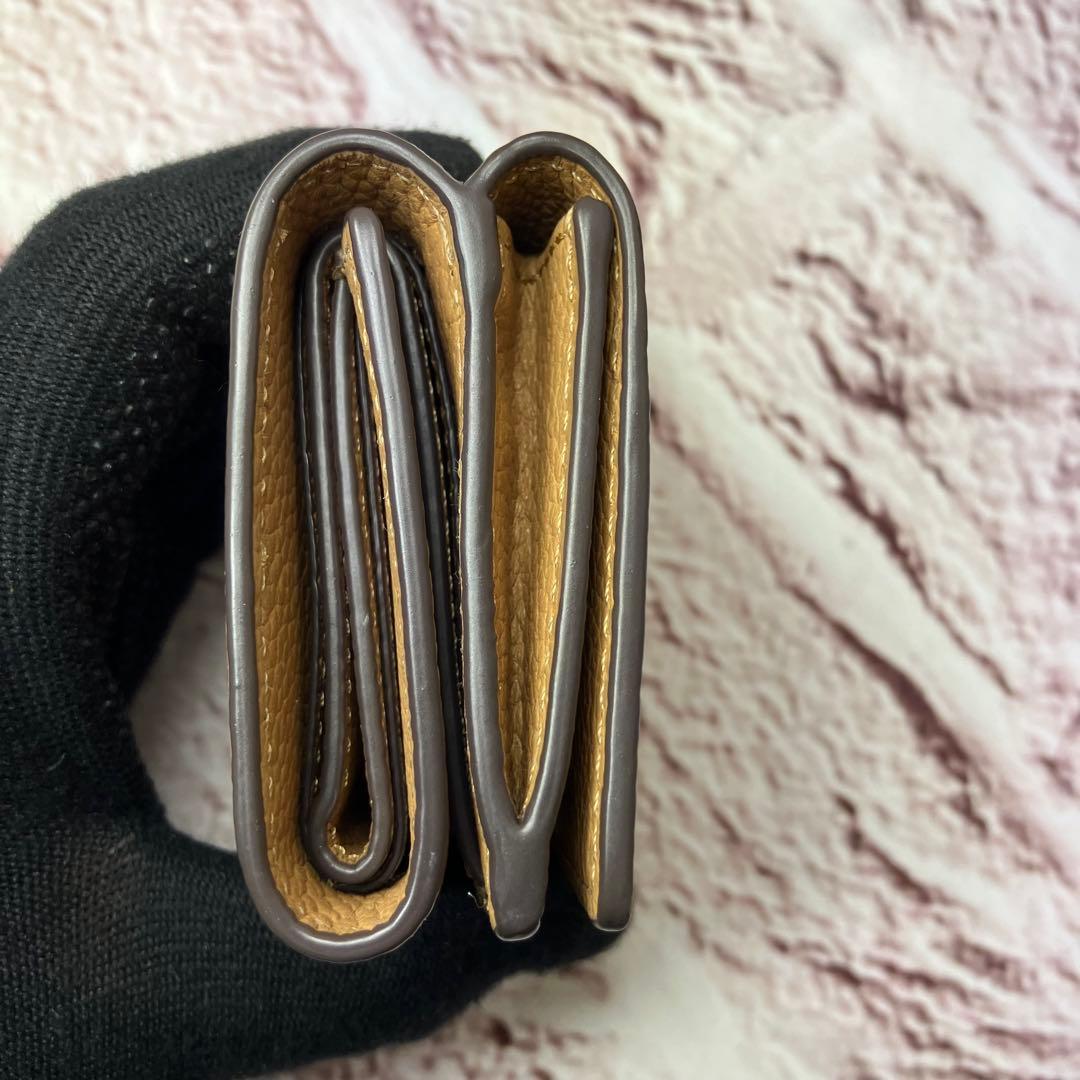 極美品✨トリーバーチ 三つ折り財布 マックグロー シボ革 レザー