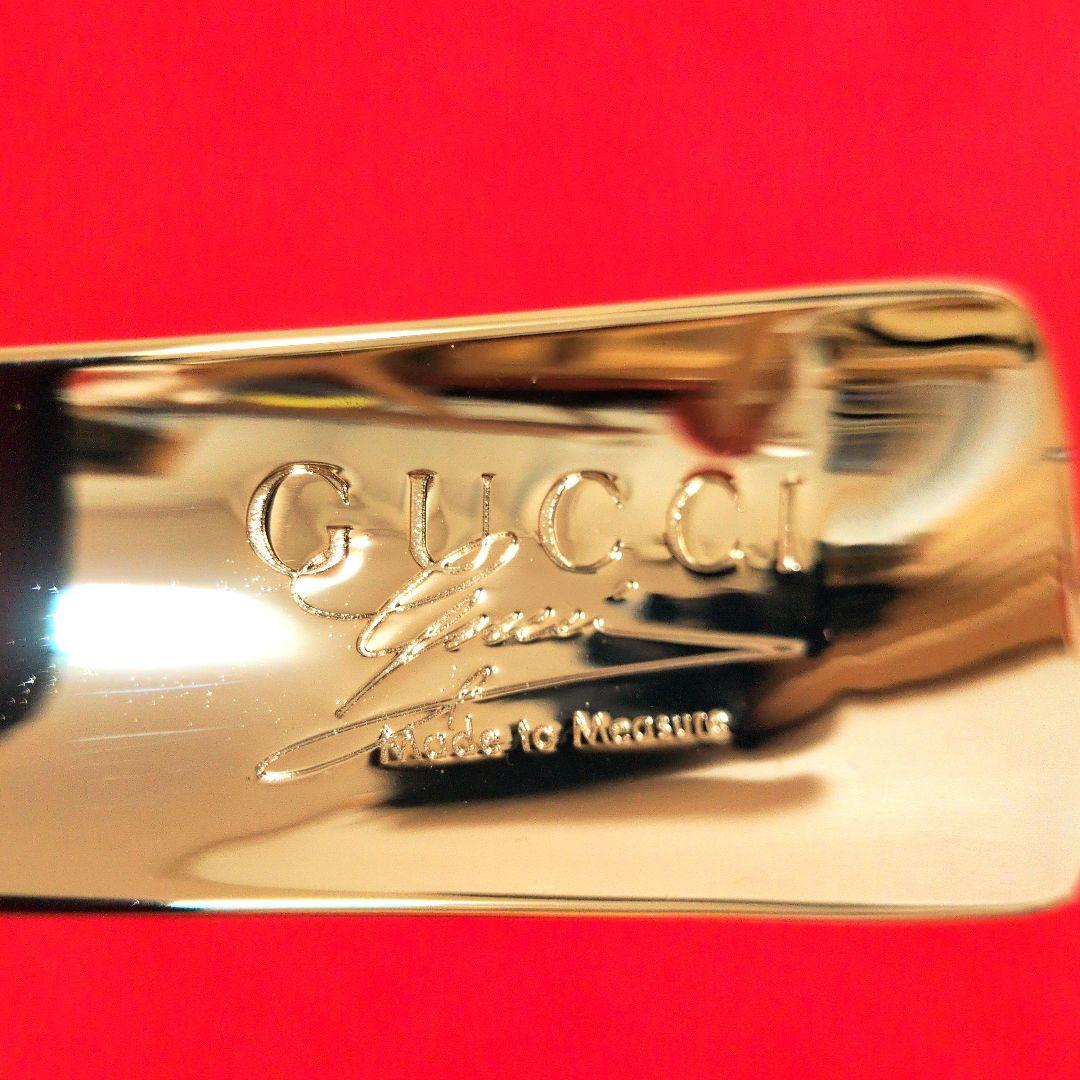 【未使用☆レア】GUCCI／グッチ メタルロゴ 靴べら／シューホーン