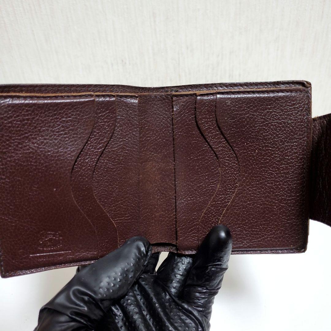 正規品　IL BISONTE　イルビゾンテ　二つ折り財布　ブラウン　良品フラップ