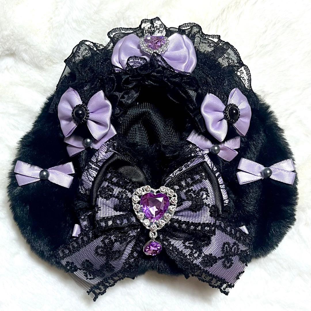 ぬい服 着ぐるみ にじぱぺっと 10cm 11cm 垂れ耳 黒 紫 - メルカリ