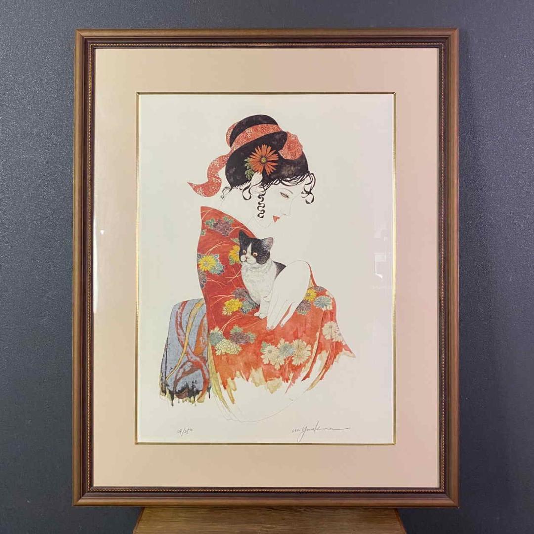 美品 小澤摩純「Christmas express」シルクスクリーン クリスマス