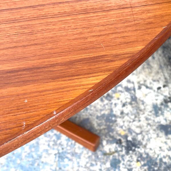 北欧ビンテージ　デンマーク　伸縮ダイニングテーブルテーブル　円形