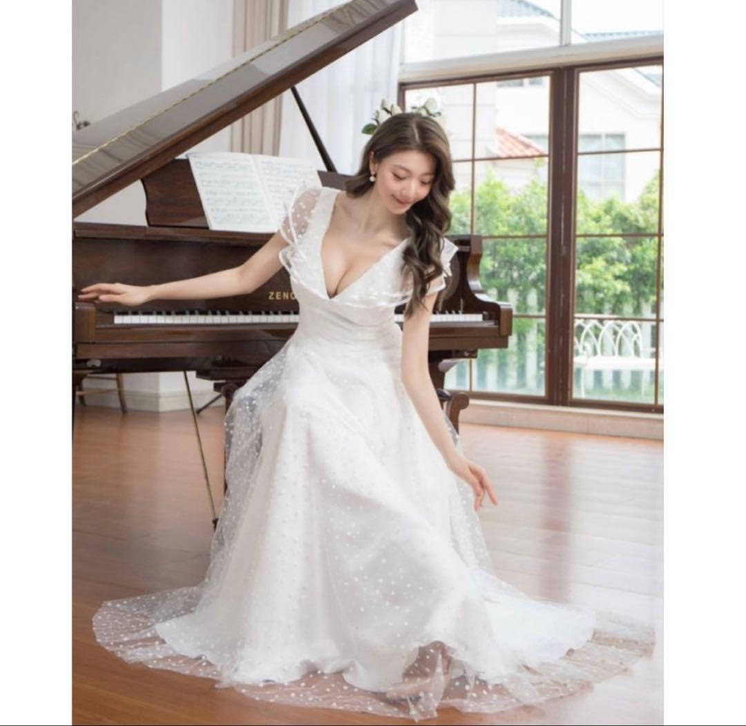 二の腕見せたくない方！ロングドレス　ナイトドレス　キャバ