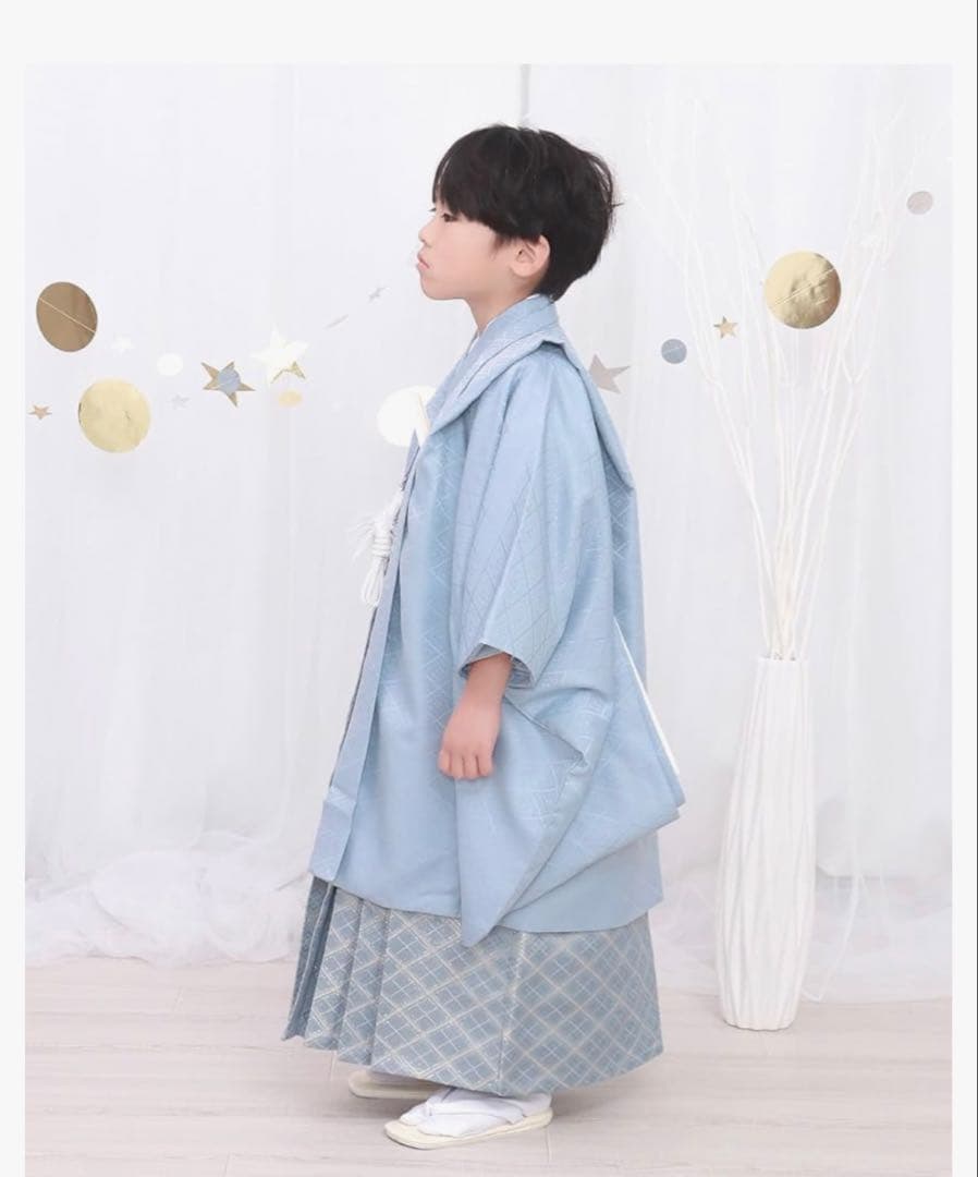 KYOETSU 七五三 5歳 男の子 着物 セット ブルー