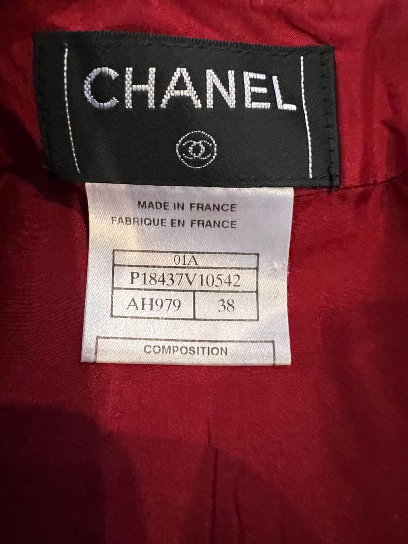 CHANEL シャネル　スカート　レッド