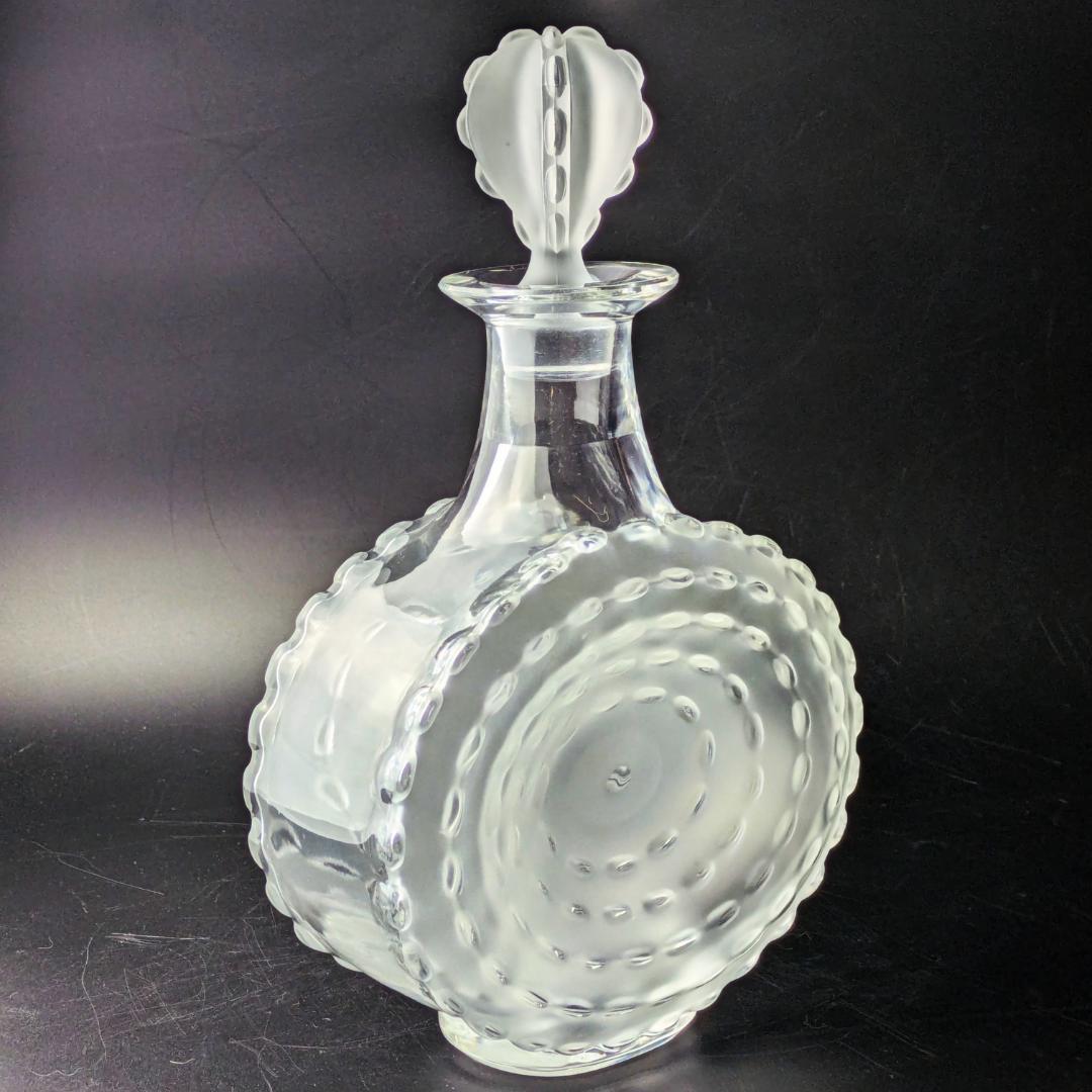 ラリック廃盤 27㎝デキャンタ パルメparme13307 波紋紋様 とても美品