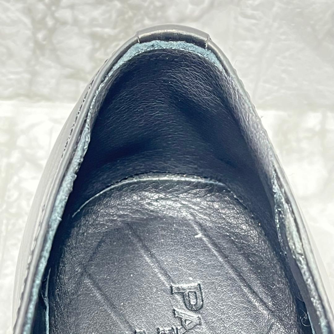 【美品】PADRONE ダービーシューズ　プレーントゥ　ブラック　本革　26.5