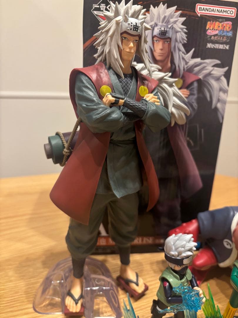 NARUTO 1番くじ　自来也　A賞　ガマブン太　ソフビ　BLOKEES カカシ