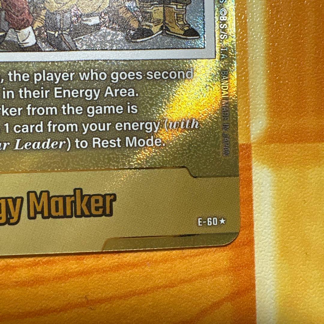 フュージョンワールド　金 エナジーマーカー　30巻　E-60 英語版