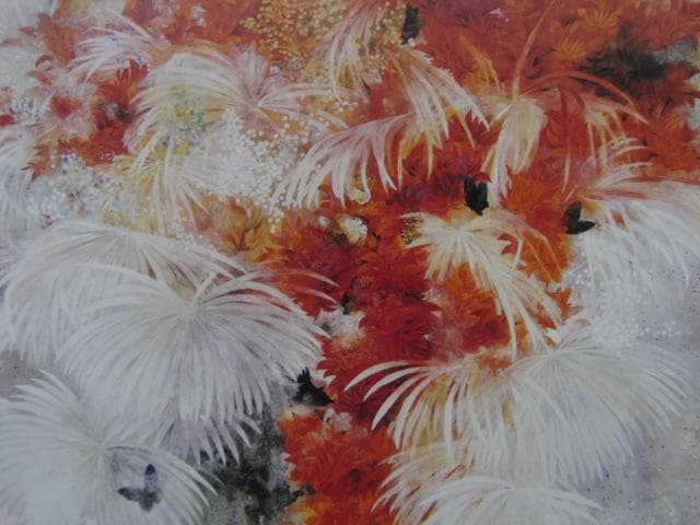 鍵谷節子、【デイゴの咲く時】、希少な額装用画集より、新品額装付、状態良好