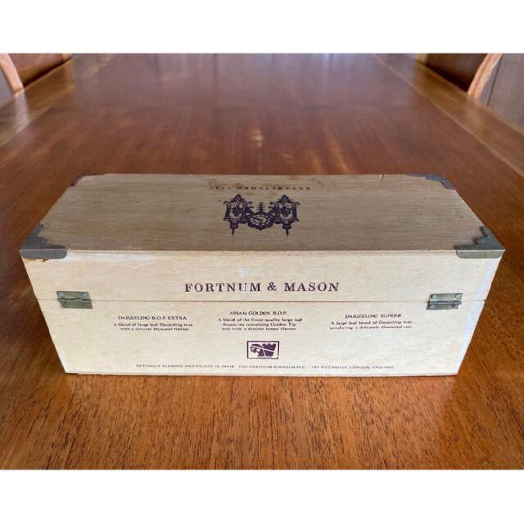 FORTNUM&MASON フォートナム&メイソン 古い紅茶の木箱 アンティーク