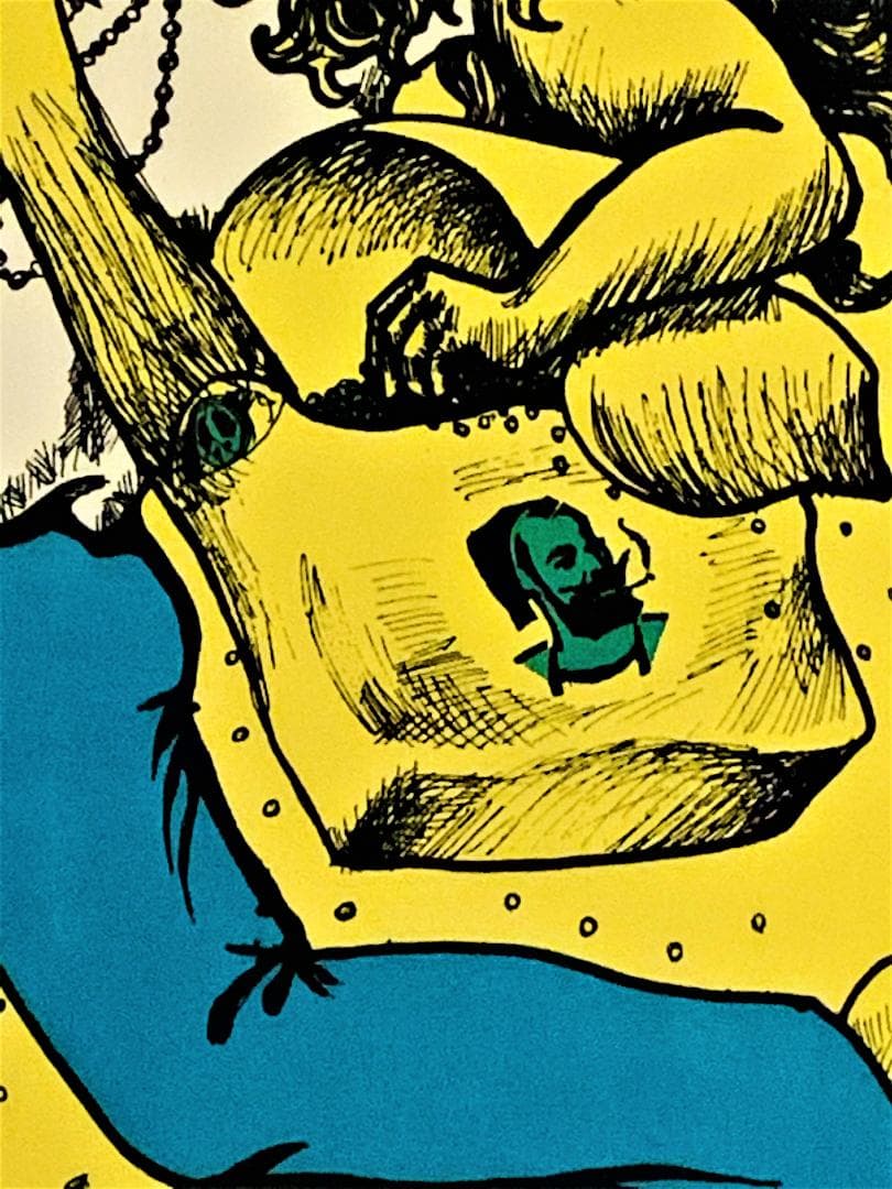 ヒッピー 60's ブラックライトポスター マリファナ ビートルズ ジョン