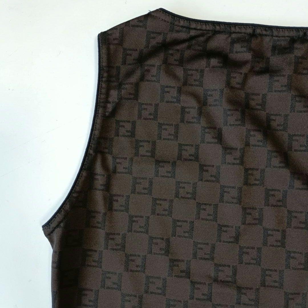 FENDI　フェンディ　ズッカ柄　タンクトップ　トップス　サイズ42