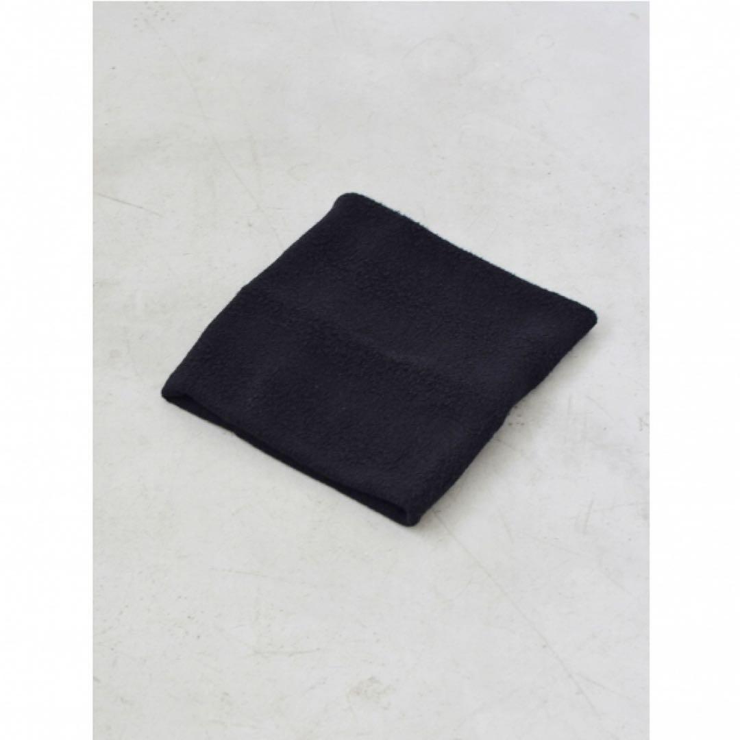 COMOLI シルクフリース ネックウォーマー 新品タグ付き ネイビー