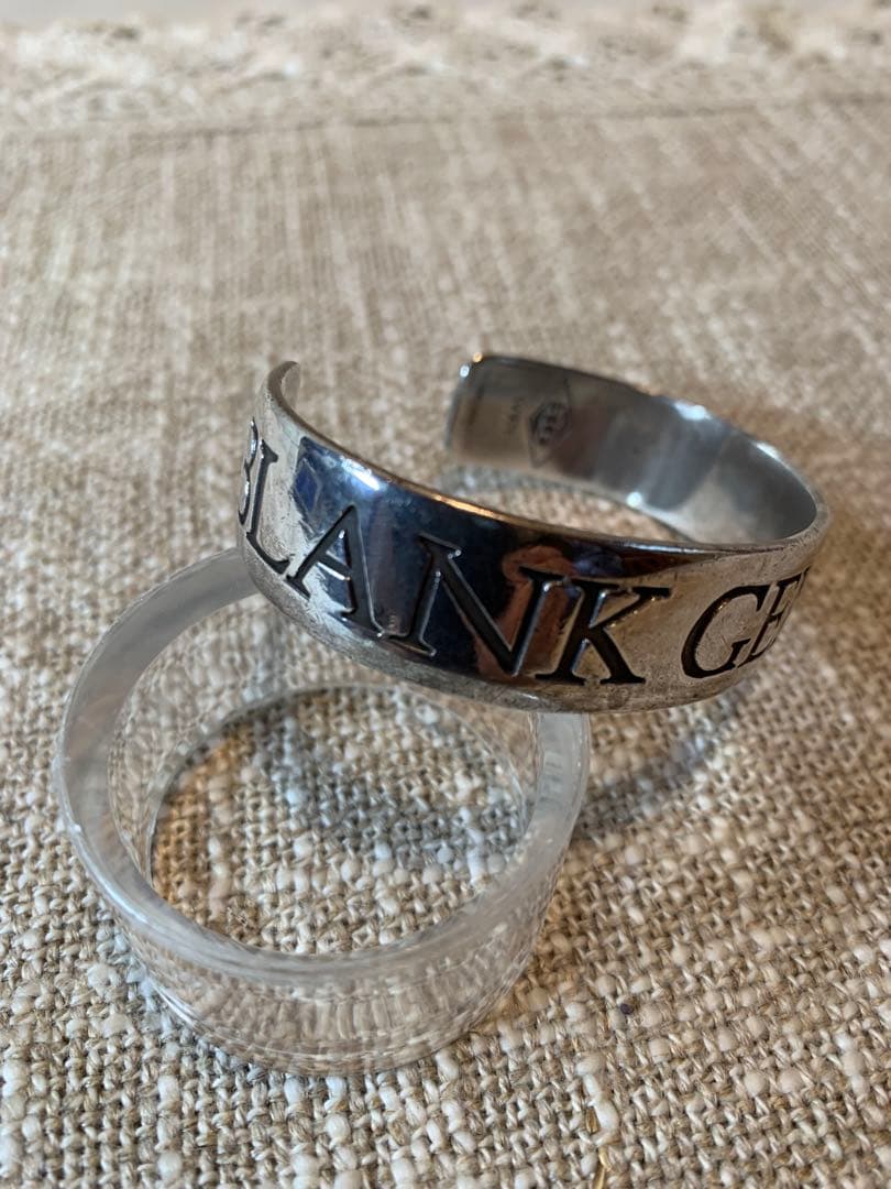 ヒステリックグラマー　925シルバーバングル　 BLANK GENERATION
