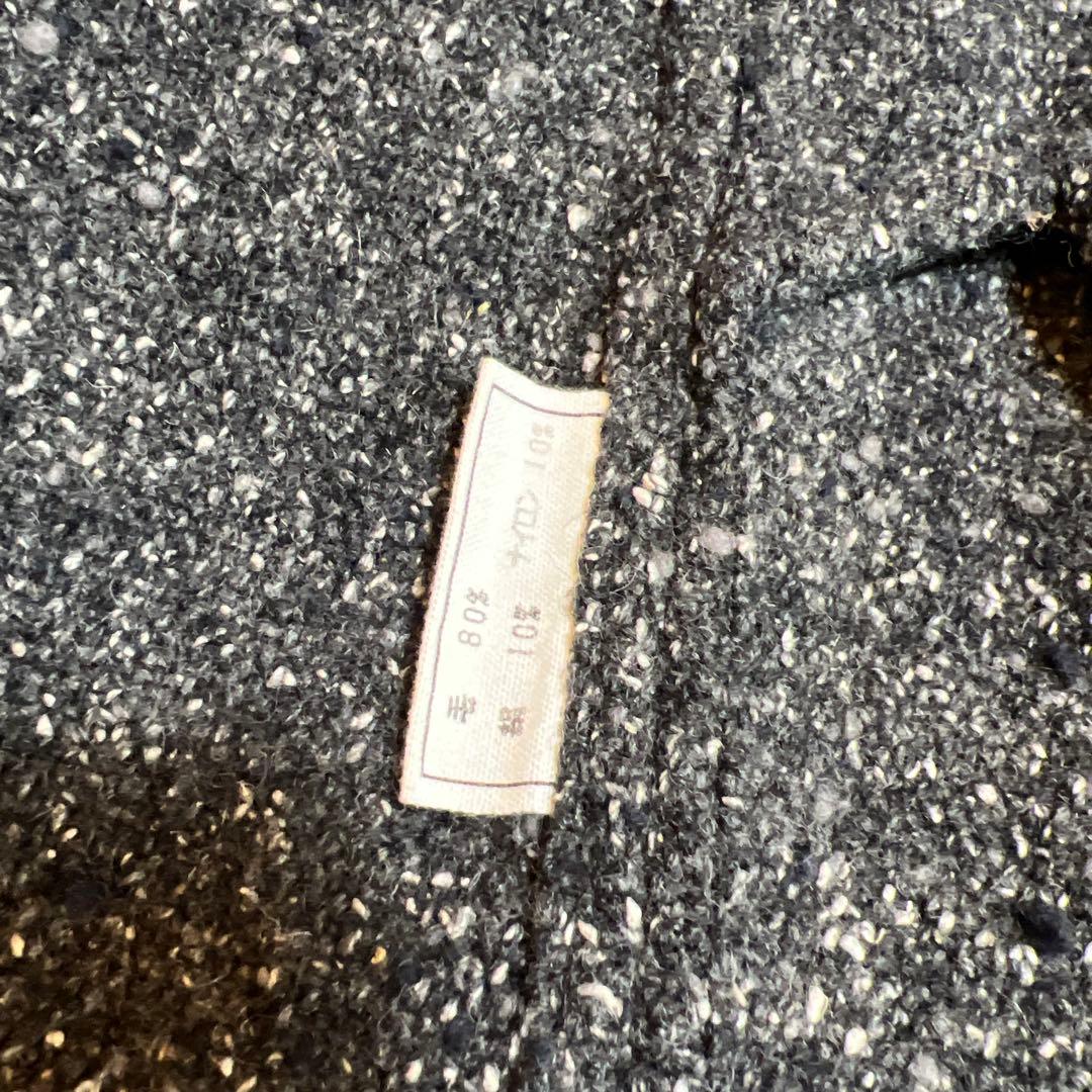 MITTAN シルクネップ半纏ロング コート グレー