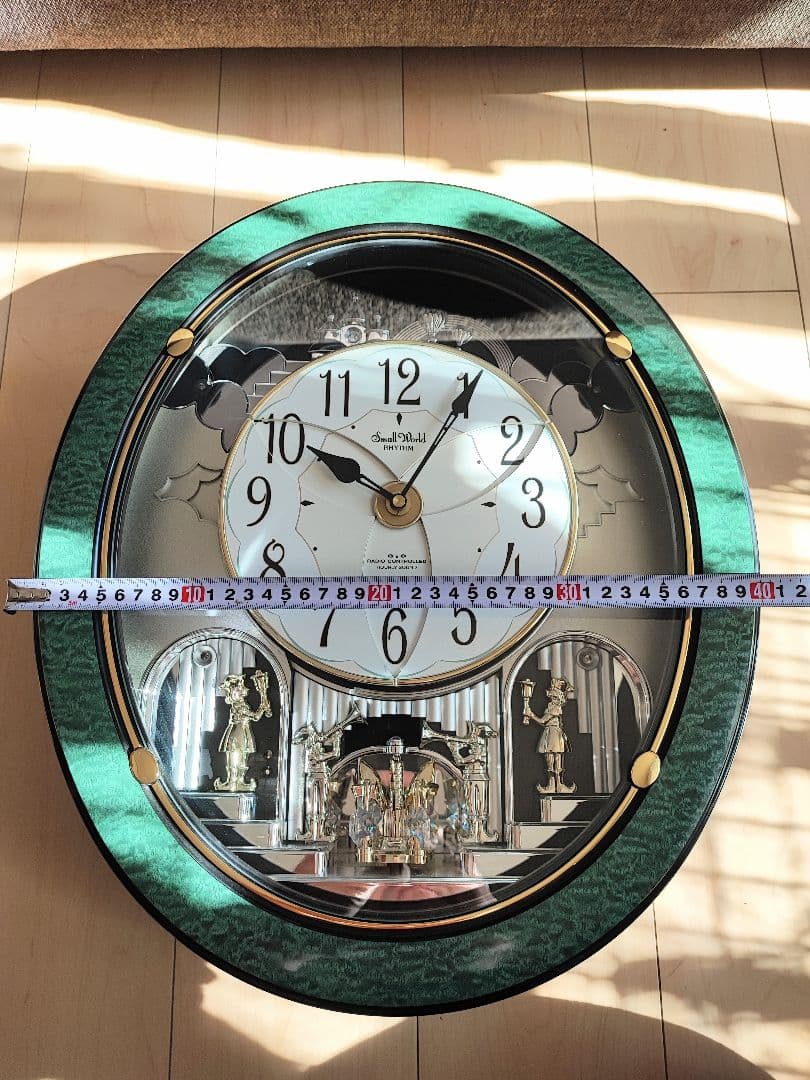 リズム時計 からくり電波掛け時計 4MN452RH