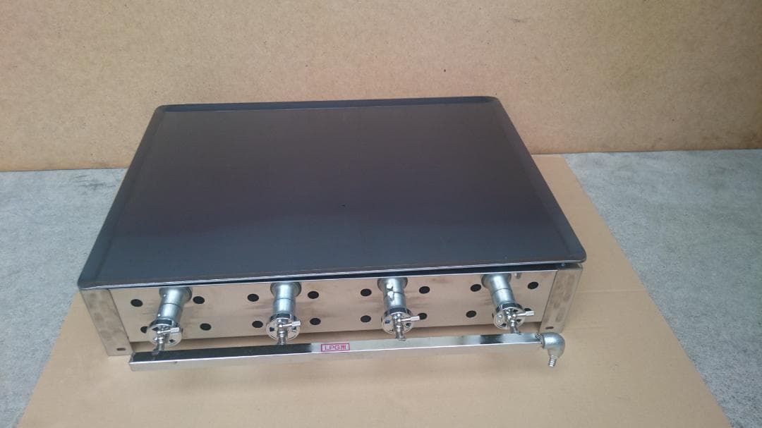 鉄板焼き　ガスグリドル　２台セット　送料無料　未使用品　厚さ６ミリ鉄板