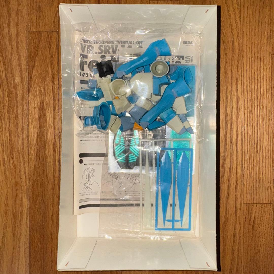 電脳戦機バーチャロン 1/72 フェイ・イェン ソフビ塗装済みキット 青