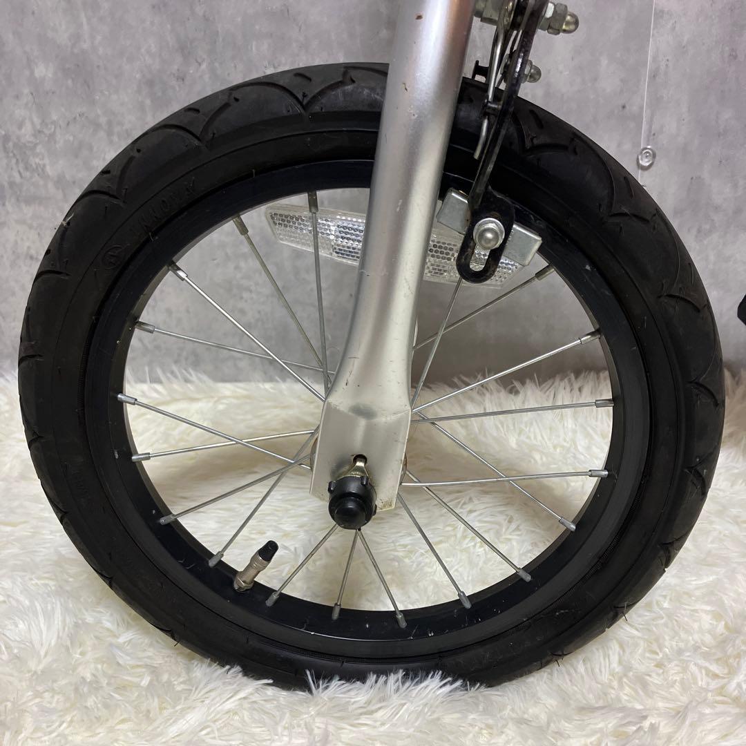 【美品】へんしんバイク　14インチ X14 赤 スタンド付き