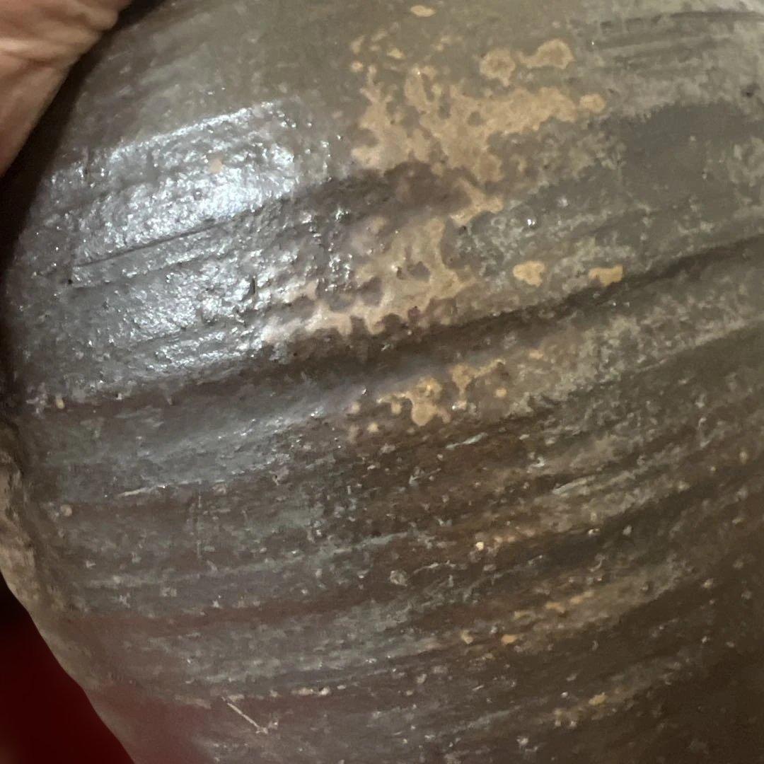 江戸時代 古備前焼 味深い逸品 素朴な味わいがある壺